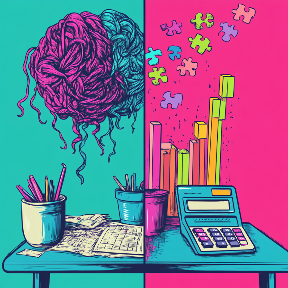 unknownbt_A_surreal_desk_scene_split_in_two_one_side_a_tangled__d8bd9776-7e47-4cc1-81f3-4ef727d6af6f